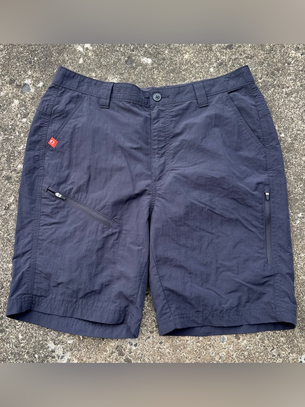 Men's grey  Athletic Zip-Utility Shorts